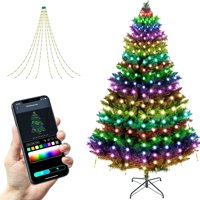 Guirnalda De Luces Para Árbol De Navidad 2Win2Buy 160 Led Ip65 Resistentes Al Agua