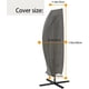 thumbnail image 3 of Funda para sombrilla voladiza de patio de 2,7 a 4 m, 210 D, impermeable, para exteriores, con cremallera, tamaño grande, color negro, 3 of 8