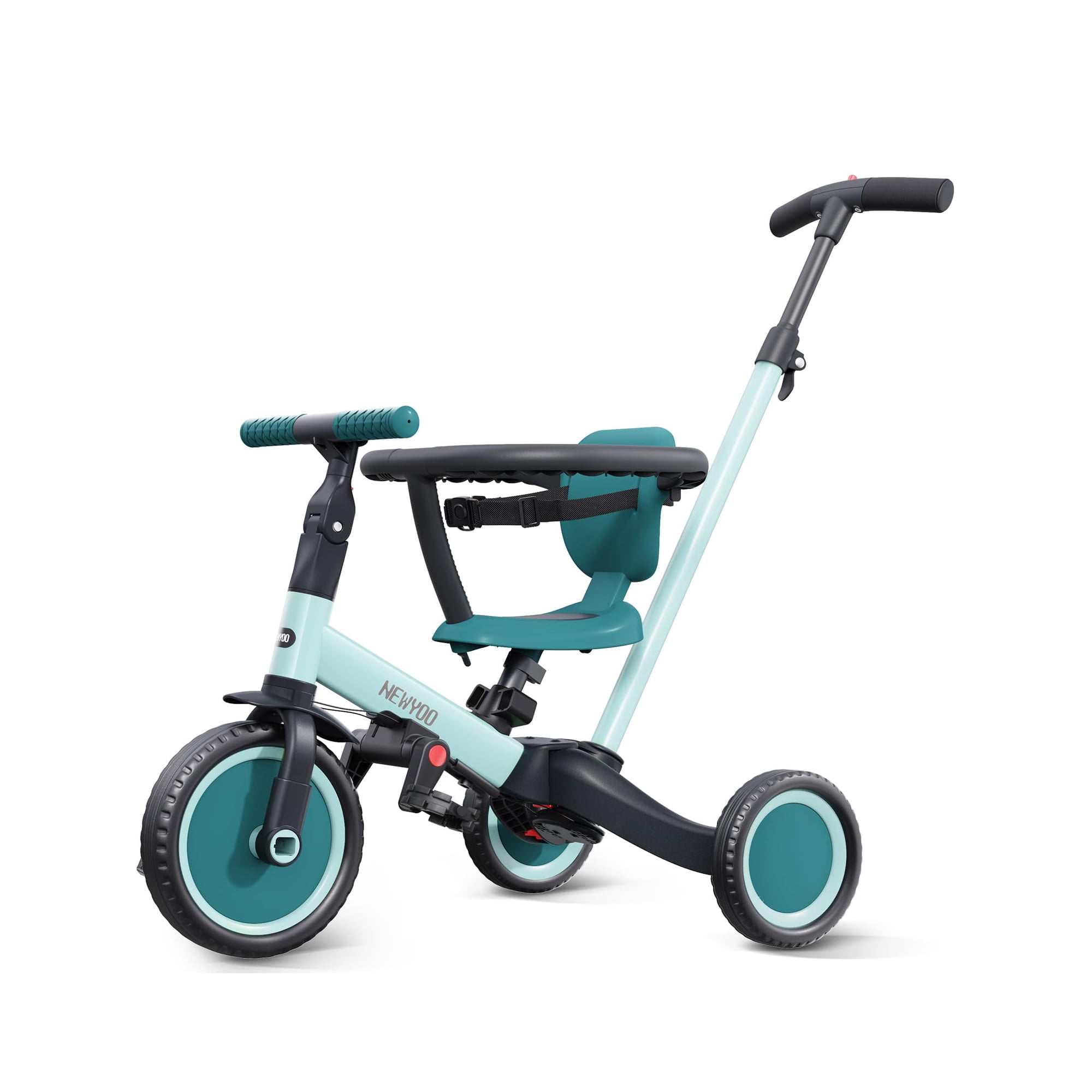 Triciclo Newyoo Tr008 Para Niños Pequeños De 1 A 3 Años Con 5 En 1
