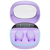 Auriculares Bluetooth Aaronmei 5.3 Micro Invisibles Púrpura