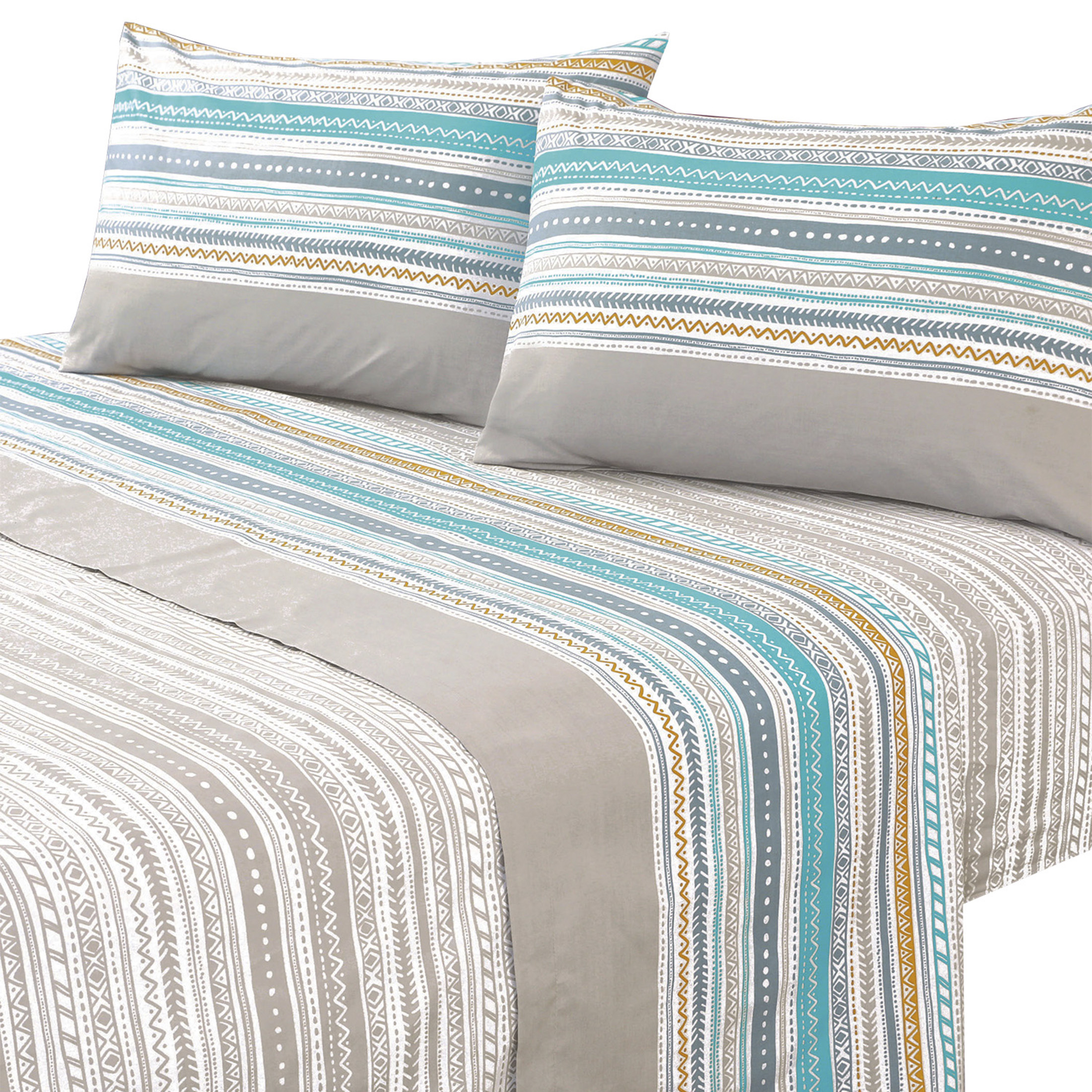 Mallorca - Juego De Sábanas T144 1,5 Plazas Karachi Beige