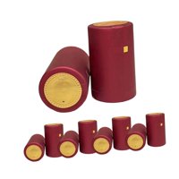 Magideal - 100 Tapones Para Botellas De Vino, Fundas Para Botellas, Diseño Retro Diy, Cápsulas Retráctiles De Pvc, Películas De Sellado Retráctiles Para La Cocin Rojo