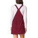 thumbnail image 3 of INSPIRE CHIC Falda de Tirantes con Textura de Pana para Mujer, Vestido Pinafore en Línea A para Regreso a Clases con Tirantes Ajustables y Cremallera Lateral, Rojo Vino L, 3 of 6