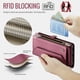 thumbnail image 5 of CaseMe Funda de Cuero para Samsung Galaxy A16 5G Tipo Billetera [Bloqueo RFID] con Ranura para Billetes con Zíper y 10 Tarjetas, Correa de Hombro Magnética de Cuero PU Suave para Samsung Galaxy A16 5, 5 of 13