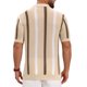 thumbnail image 3 of Camiseta Polo de Punto Hueco para Hombre Cuello en V Manga Corta Camisetas de Golf Polo 2XL Caqui, 3 of 5