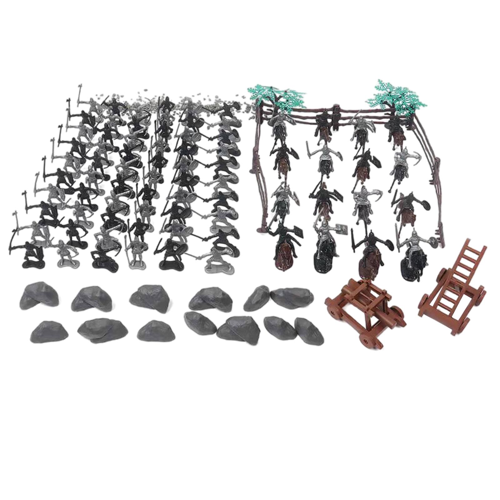 Bothyi - 122 Uds. Soldados Medievales Modelo Swordman Warriors Espada Y Escudo Regalo