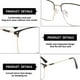 thumbnail image 3 of Gafas retro de moda que bloquean la luz azul para pantallas y resisten la fatiga ocular., 3 of 5