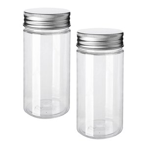 Magideal - 2 Piezas Jares De Almacenamiento Vacío Cosméticos Recipiente Fugas Bottadas De Almacenamiento Vacías De Botellas Vacías Para Artes De Loción De Carroc