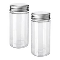 Magideal - 2 Piezas Jares De Almacenamiento Vacío Cosméticos Recipiente Fugas Bottadas De Almacenamiento Vacías De Botellas Vacías Para Artes De Loción De Carroc