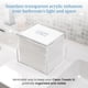thumbnail image 4 of Caja acrílica para toallas limpias XL Clear Clean Skin Club, 4 of 8
