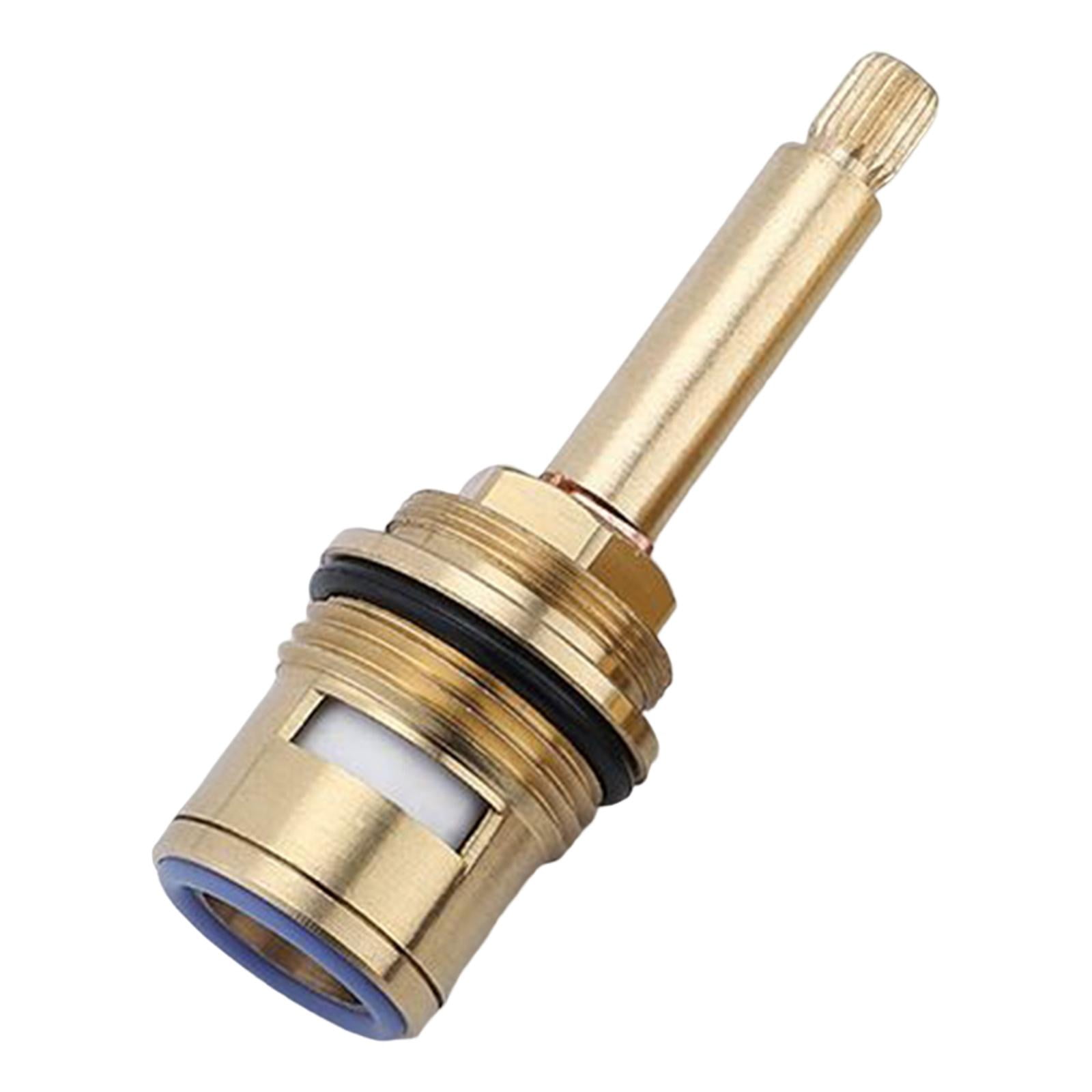 Magideal - Cartuchos De Disco De Vástago De Cerámica De Latón, Accesorios De Plomería Con Rosca G3/4 ", Reemplazo De Válvulas De Grifo De 20 Dientes Azul En El Sentido Contrario A Las Agujas Del Reloj