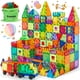thumbnail image 1 of Baldosas magnéticas para construcción Dopyye, 100 unidades, con bolsa de almacenamiento para niños, 1 of 7
