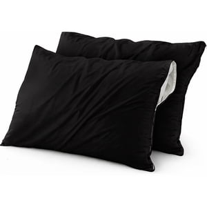 Aura Zeus - Set De 2 Fundas Para Almohadas Impermeables 50X70 Antimanchas Negro Az