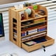thumbnail image 5 of Organizador de escritorio multiuso de madera café, 5 of 5