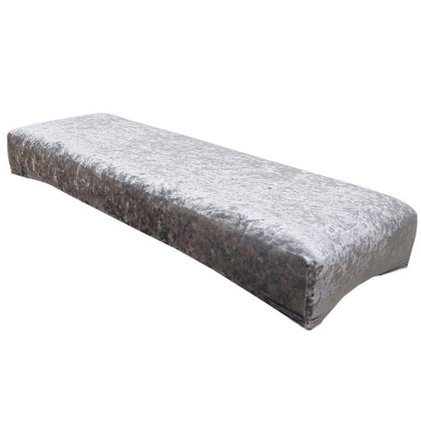 Funda para banco de comedor, fundas elásticas extraíbles, funda de asiento elástica, funda de cojín para banco de Piano para cocina, dormitorio, decor , Gris oscuro