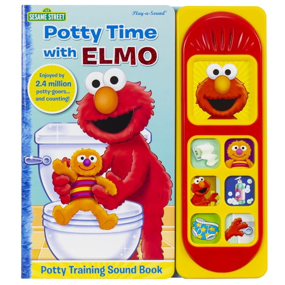 Libro de sonidos para aprender a ir al baño PI Kids Sesame Street con Elmo