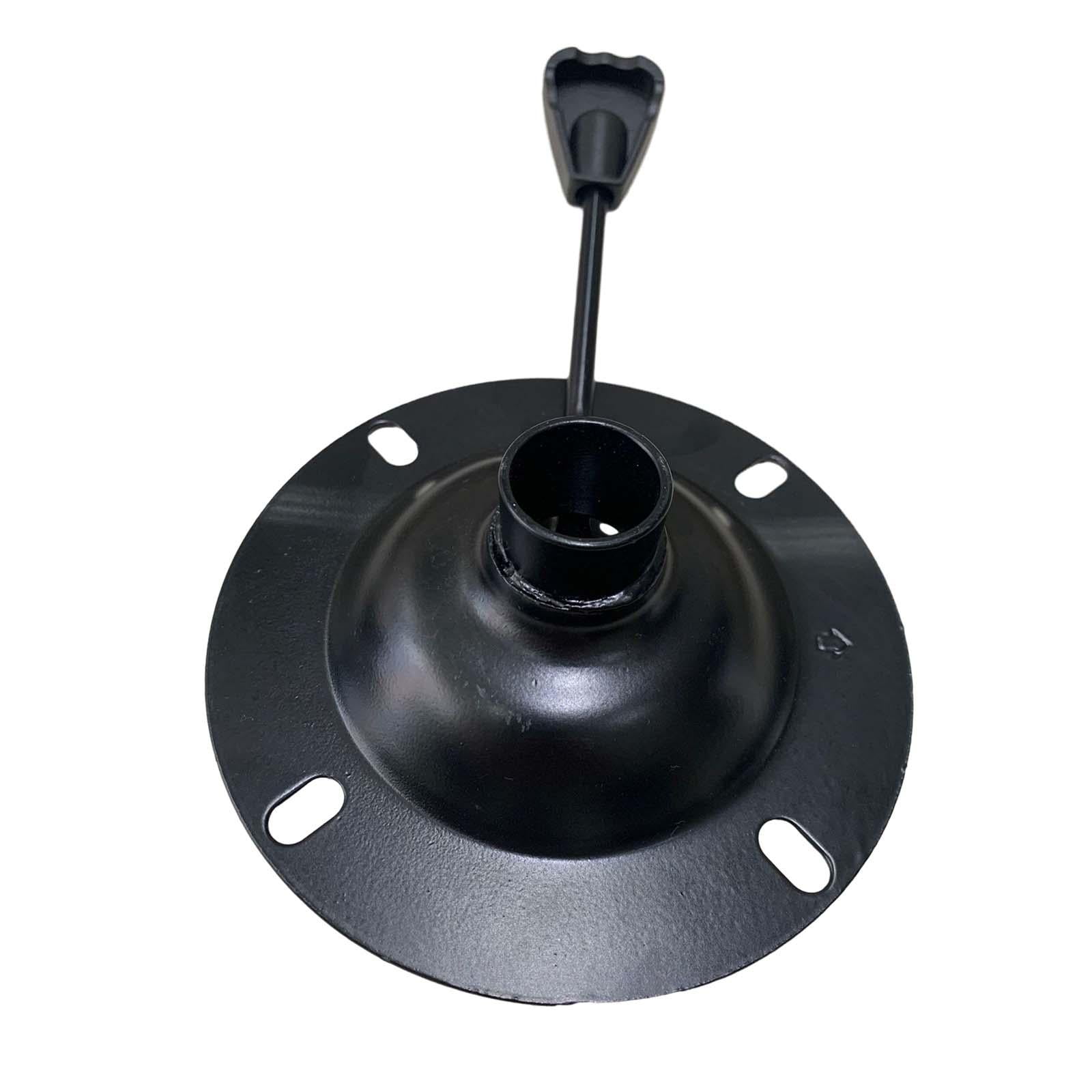 Magideal - Heces De Barra, Silla, Asiento, Base Giratoria, Placa Base, Marco De Metal Ajustable, Accesorios Resistentes Con Manija De Elevación, Piezas De Repues Diámetro 16cm