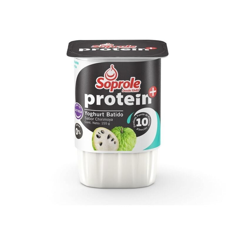 Yoghurt Protein Sabor Chirimoya Pote 155 gr Soprole