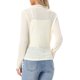thumbnail image 3 of INSPIRE CHIC Blusa de Encaje Transparente para Mujer Cuello Alto Manga Larga Casual Suéter Camiseta de Otoño Invierno Talla XL Albaricoque, 3 of 6
