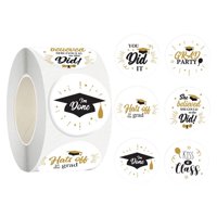 Bothyi - 500 Pegatinas De Graduación, Gorras Académicas, Calcomanías Para Sellado De Regalos, Suministros Para Fiestas