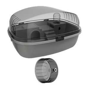 Magideal - Jaula Grande Para Hámster, Jaula Para Animales Pequeños, Ratones, Planeadores Del Azúcar, Ratas, Jerbos, Conejitos, Animales Pequeños, Erizo, Hámster, Gris