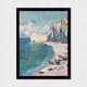 thumbnail image 1 of Cuadro Decorativo 35x45 Paisaje Playa Rocas Bote Monet, 1 of 2