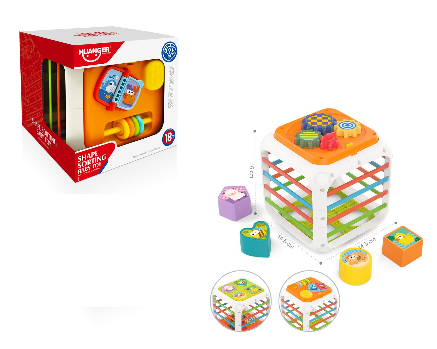 Juguete Cubo Didactico Sensorial - Toyng