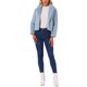 thumbnail image 2 of INSPIRE CHIC Chaqueta de Piel Recortada para Mujer Solapa Cárdigan Peludo Bolero 2026 Invierno Abrigo Corto de Piel Sintética Conjuntos M Azul Claro, 2 of 6