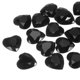 thumbnail image 1 of 60 piezas de pedrería de corazón de acrílico 8mm con respaldo plano, gemas de plástico para manualidades, pintura facial, fabricación de joyas de disfraces, negro, 1 of 7