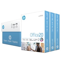 Hp Papers - Papel Para Impresora Hp Office, 20 Libras, 8,5 X 11, Caja De 3 Resmas, 1500 Hojas