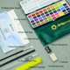 thumbnail image 3 of Set de pinturas de acuarela Artecho 50 colores con papeles y pinceles, 3 of 7
