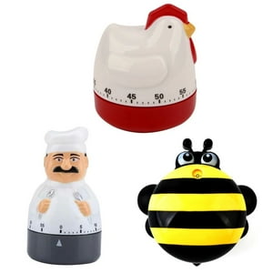 Gen - 3X Timer Cocina De Abeja Cocinero Gallina Temporizador A Cuerda