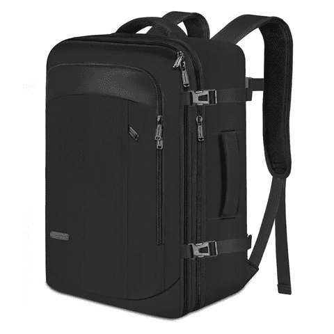Genérico - Mochila De Viaje Vancropak 1215 Impermeable Expandible Antirrobo 40L Negro