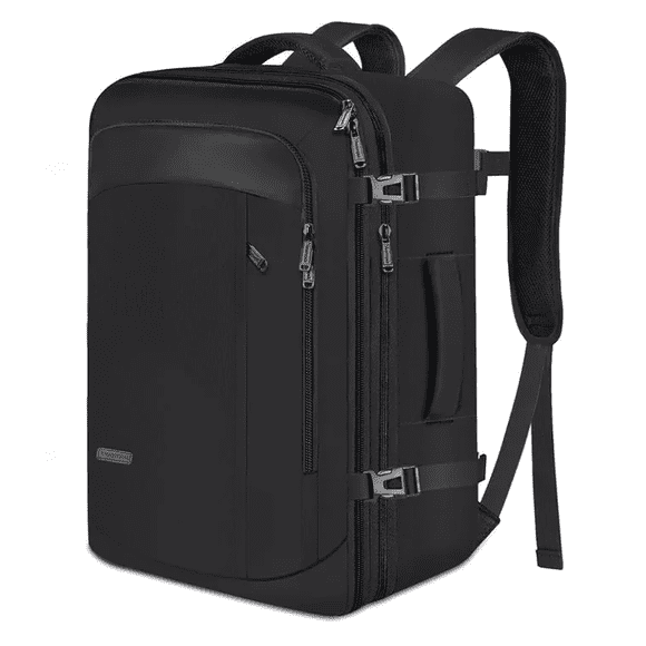 Mochila de Viaje Vancropak 1215 Impermeable Expandible Antirrobo 40L Negro