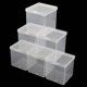 thumbnail image 5 of JAPCHET 72 piezas de contenedores plásticos para cuentas, organizadores transparentes pequeños con tapa, cajas de exhibición cuadradas transparentes para cuentas, botones y dulces, 5,6 x 5,6 x 5,8 cm, 5 of 7