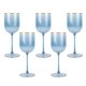 thumbnail image 1 of Copa de Vino PLASTICPRO 355 ml Azul con Borde Dorado - Pack de 10, 1 of 5