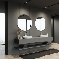 Dellorto - Espejo Belga Redondo 110 Cm Con Bastidor - Viso