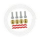 thumbnail image 4 of Kit De Manguera De Freno De Disco Hidráulico Para Bicicleta MTB, Herramientas De Reparación De Ciclismo, Universal, Blanco, 4 of 4