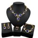 thumbnail image 2 of 4 Pzas Juegos de Joyería Nupcial para Boda Compromiso Collar Brillante Pulsera Aretes Juegos de Anillos Conjuntos de Joyería para Mujer para Fiesta de Graduación, 2 of 9