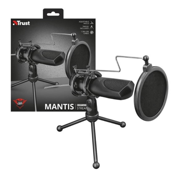 Micrófono para PC Gamer Trust Gxt 232 Mantis Negro
