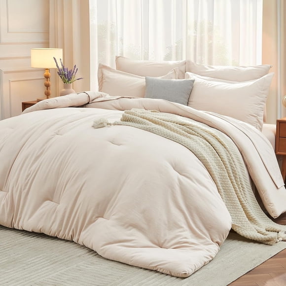 Acolchado Queen 88x88 Microfibra Beige