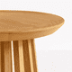 thumbnail image 4 of Mesa Redonda de 50 cm Madera Natural con Base Estilo Rejilla, 4 of 4