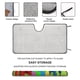 thumbnail image 2 of Popiz Baby TV Parasol para Parabrisas Delantero Protector Plegable, Visera Solar para Auto Bloquea Rayos UV Mantiene tu Vehículo Fresco 130cm*70cm, 2 of 6