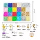 thumbnail image 4 of Juego De Cuentas 24 Colores Y Letras 6500 Kit Hacer Pulseras, 4 of 8