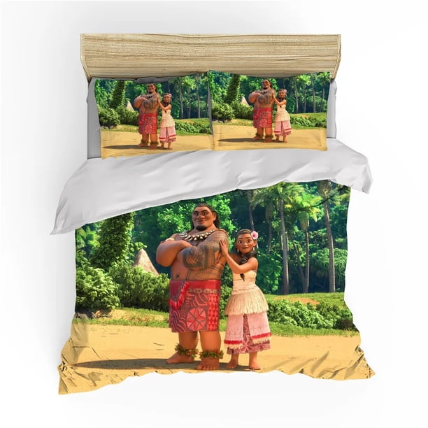 Moana Bedding sets for kids,Moana Ocean Bedding Set,Cute Duvet Cover Pillowcases Cartoon Gifts for boys and girls Bed Sheets