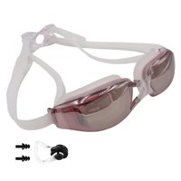 Magideal - Gafas De Natación Unisex Estuche Antivaho Protección Uv Protección Ajustable Tapón Para Los Oídos Gafas Para Niños Mujeres Buceo Hombres , Rosado