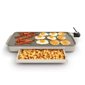 Plancha Eléctrica Bella De 10 X 20 Cm Con Bandeja Para Calentar Leche De Avena De 1500 W