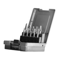 Ioensy - 10 Piezas De Rebabas De Carburo De Doble Corte De 10 Piezas Se Ajusta Resistente Para El Perforador De Molinillo De Troquel Múltiples Múltiples