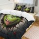 thumbnail image 3 of 3 Piece Bedding SetFunny GrinchComforter Set for Kids Boys Teen Tween 3D Lightweight Microfiber Bedding Sets, 3 of 5