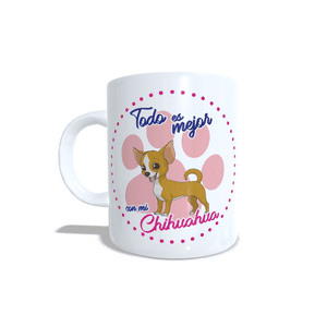Arumistorechile - Tazon Taza Colección Razas Mascotas Chihuahua